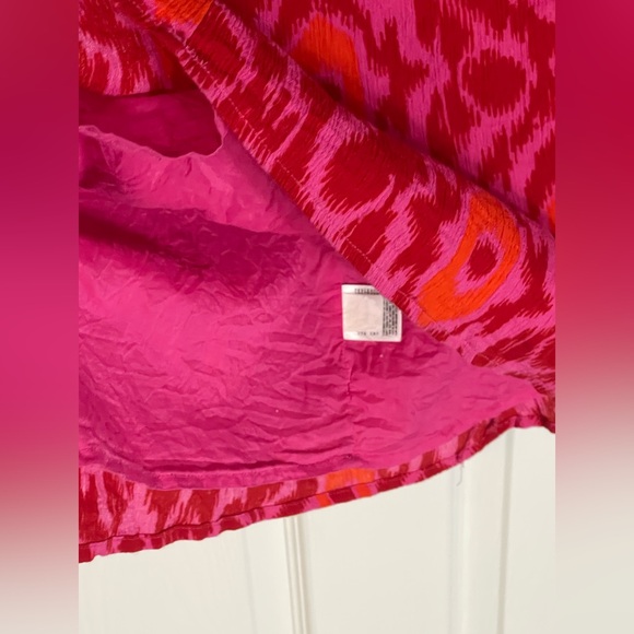 OLD NAVY A-Line Skirt in Pink and Orange Pattern Size Large - Picture 3 of 5